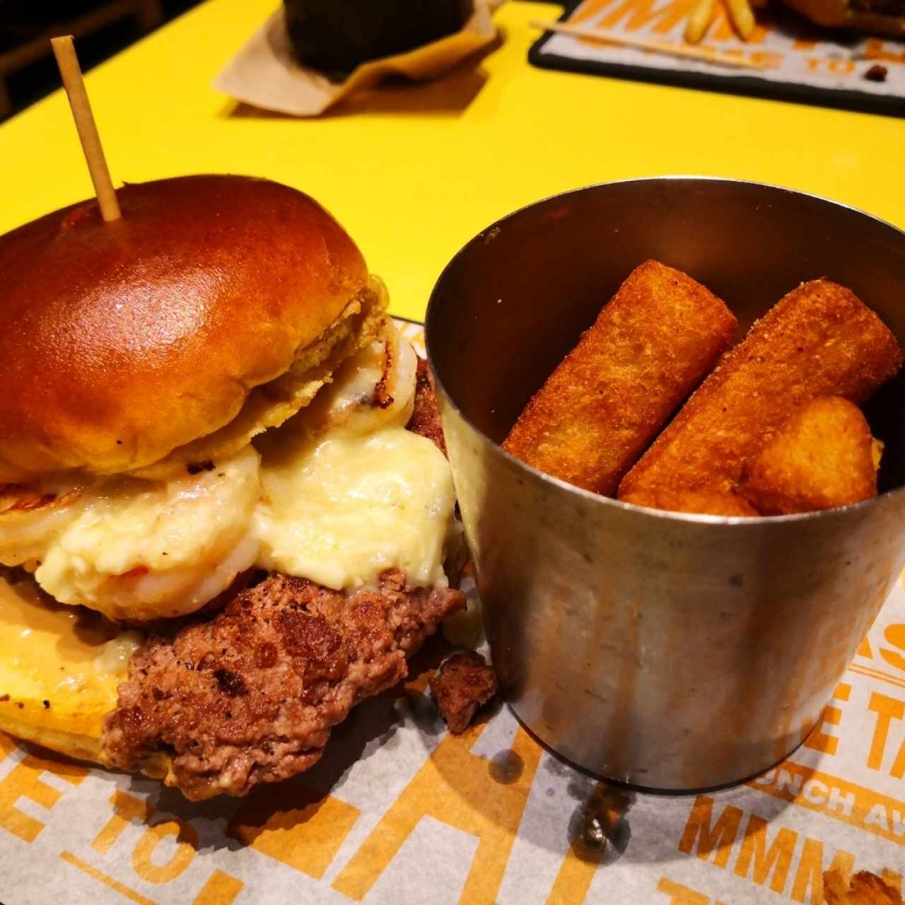 Shrimp And Parmesan Burger 