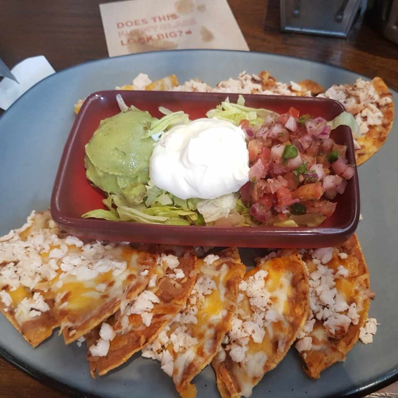 nachos con pollo