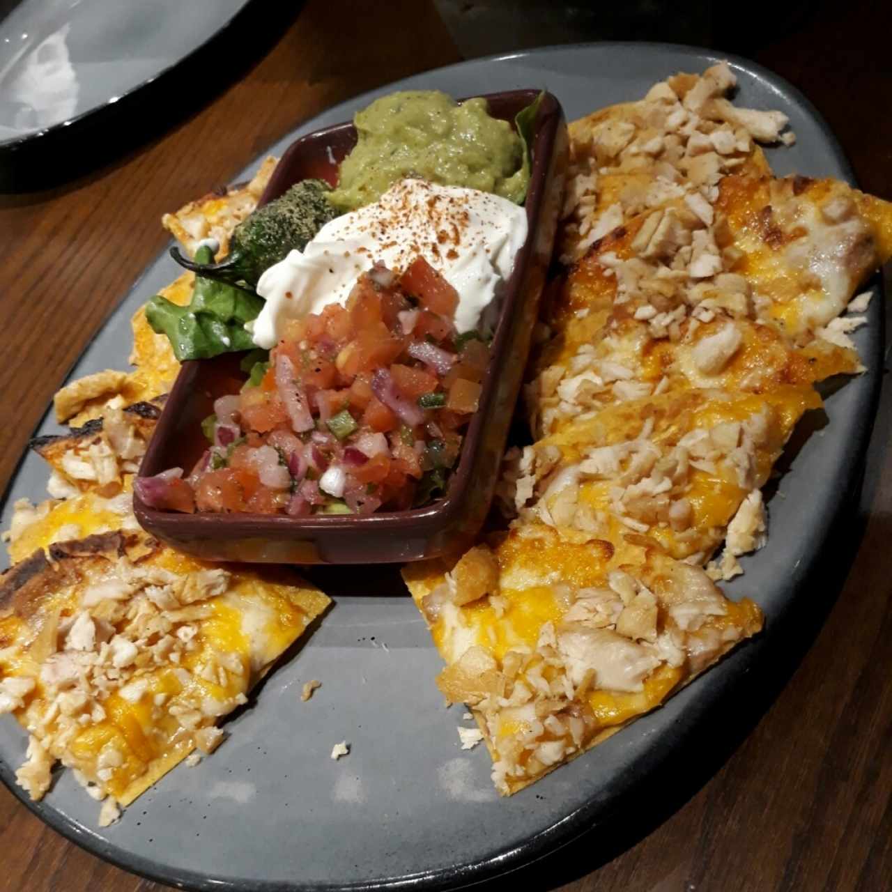 Nachos con pollo