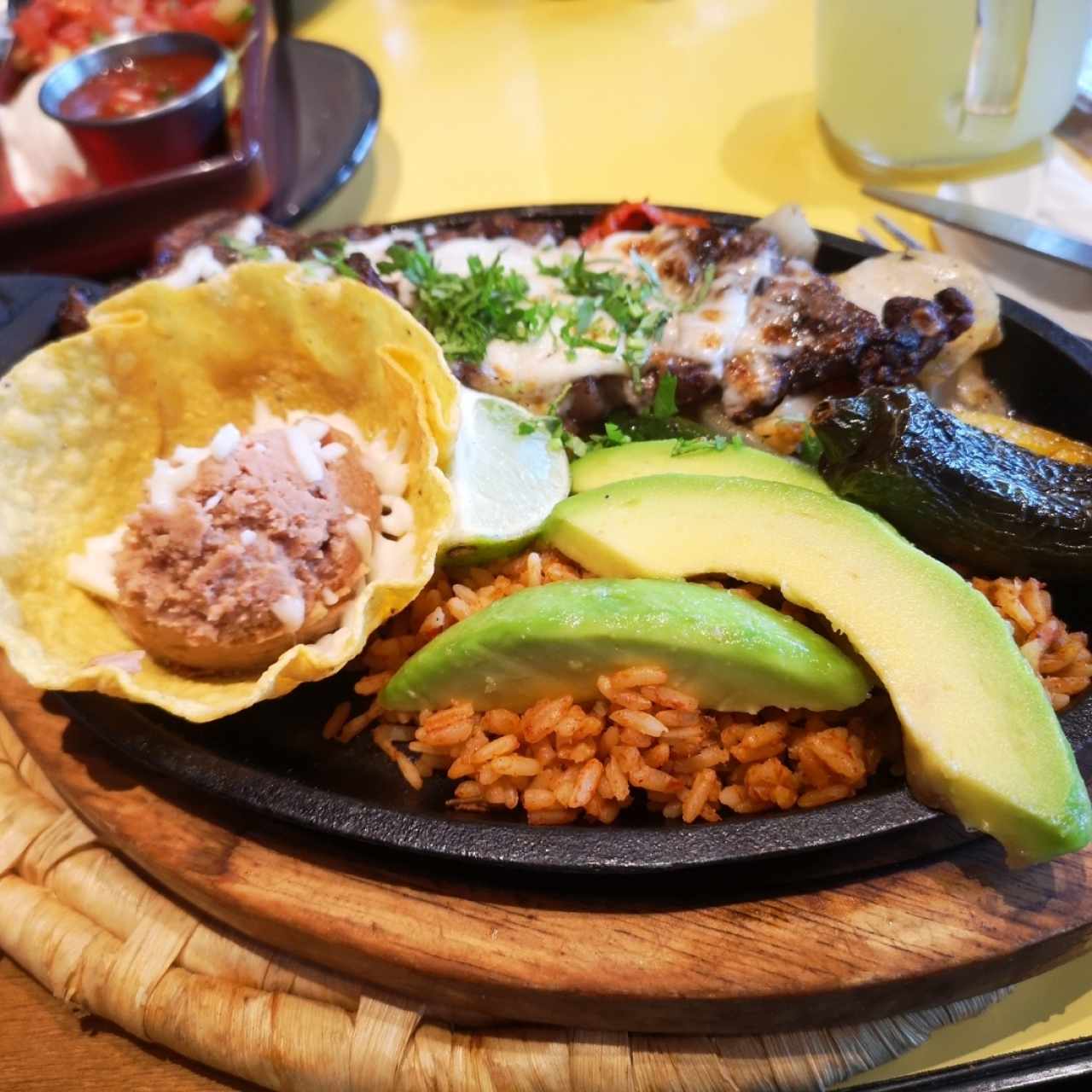 Fajitas Sirloin con Queso Gratinado