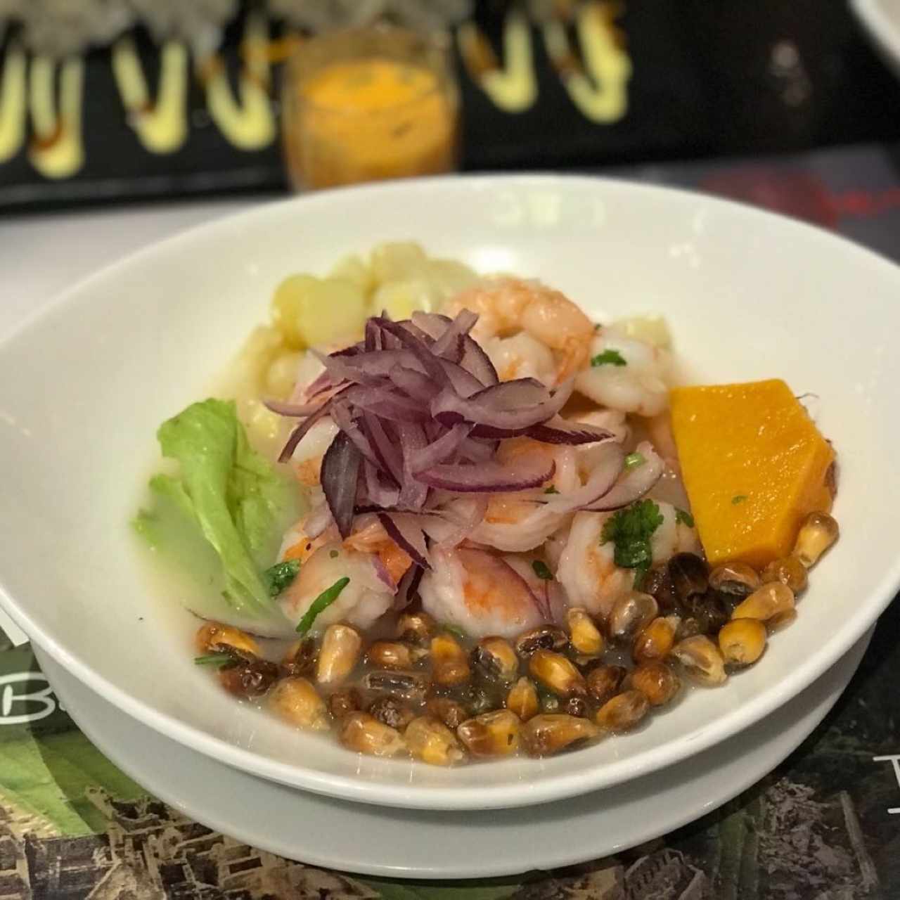 ceviche de camarones!