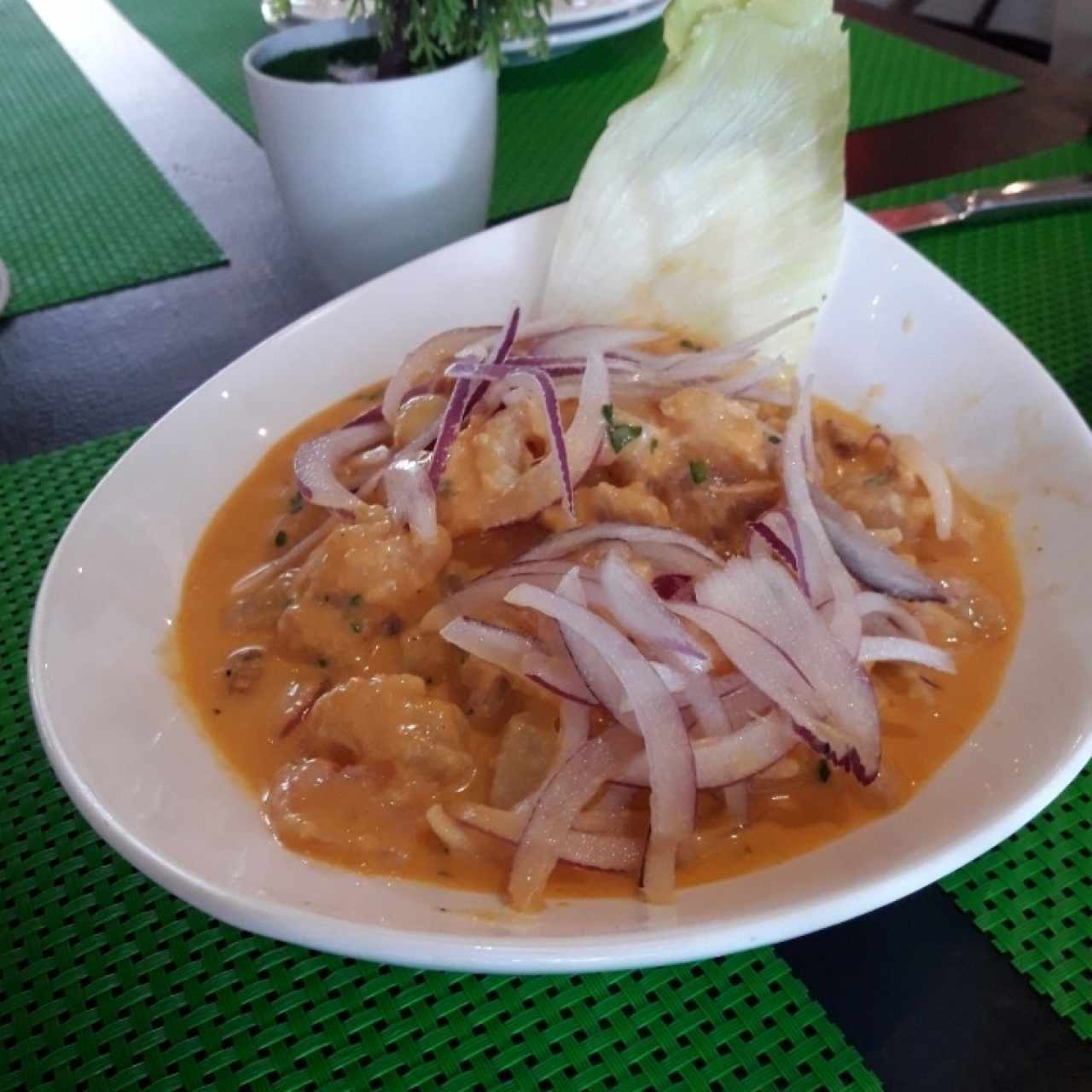 ceviche de pescado leche de tigre