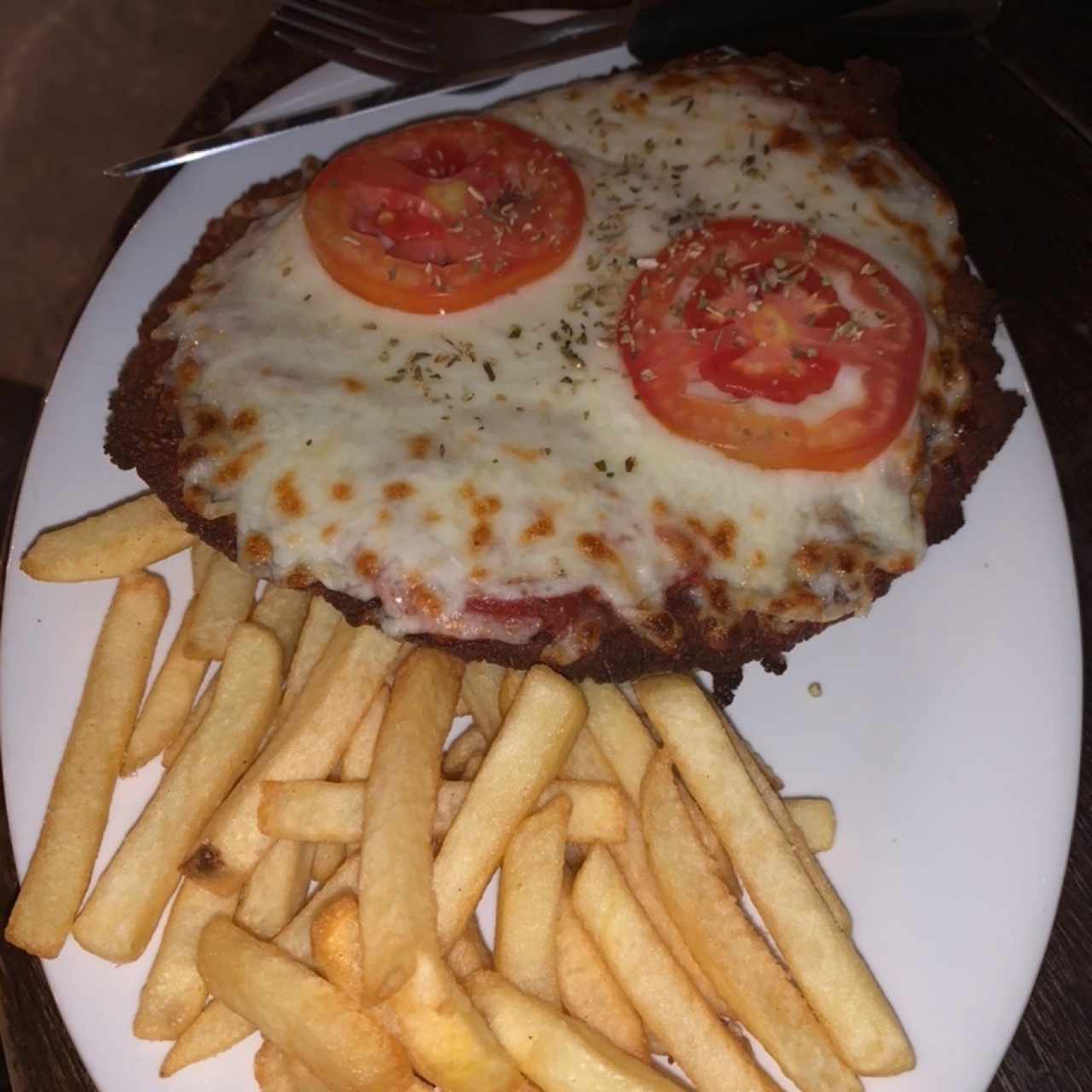 milanesa de pollo napolitana