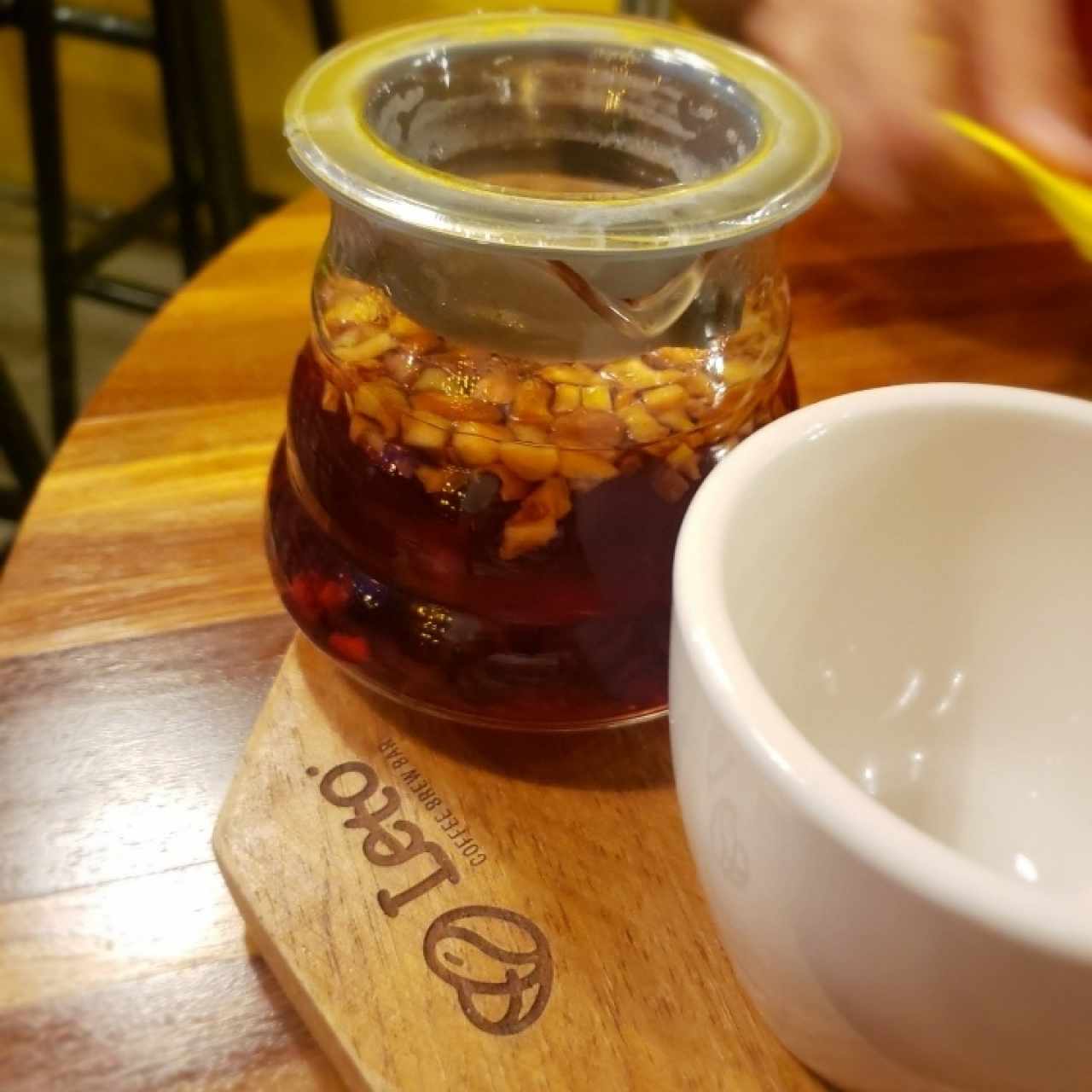 Té de cranberry con manzana (caliente)