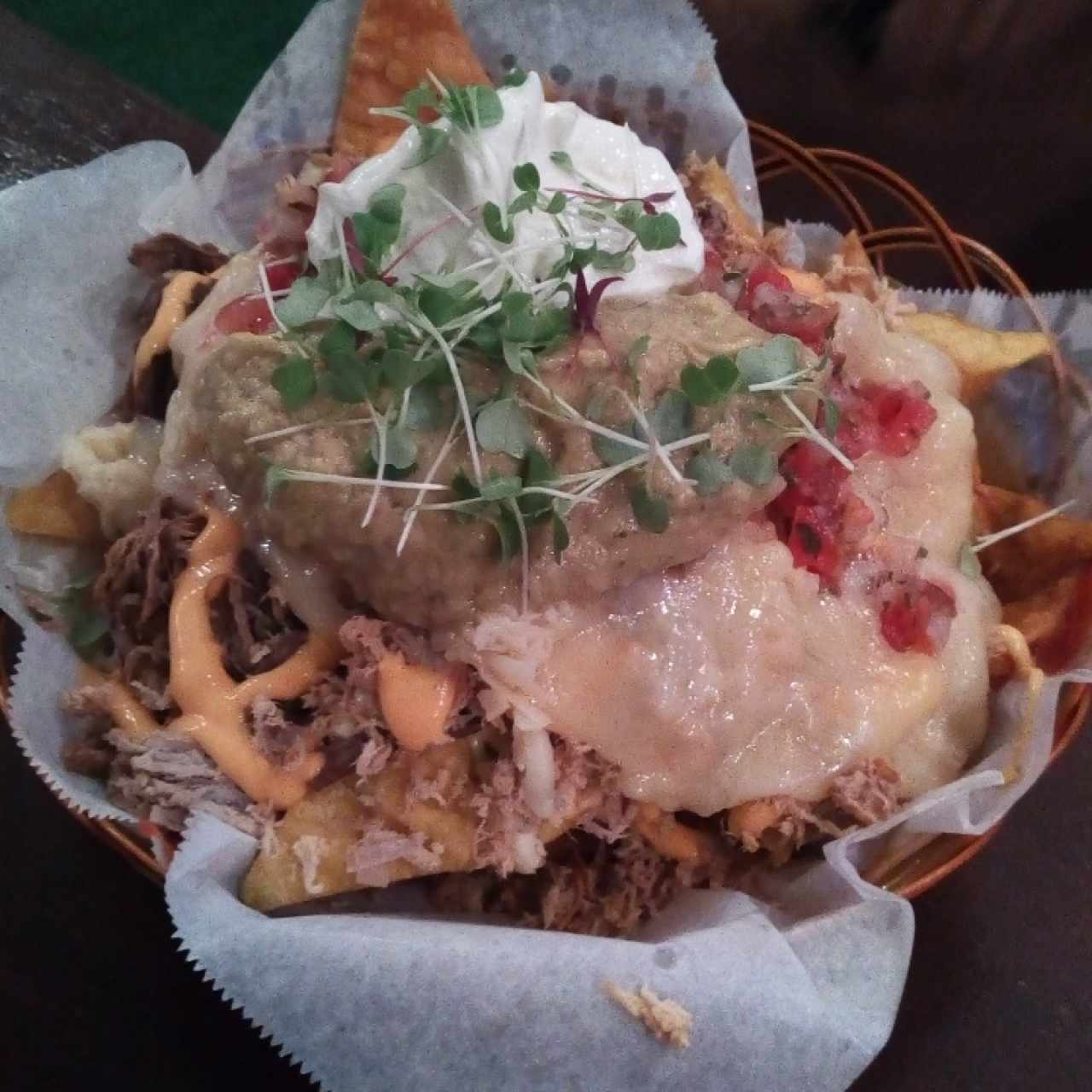 nachos de wanton