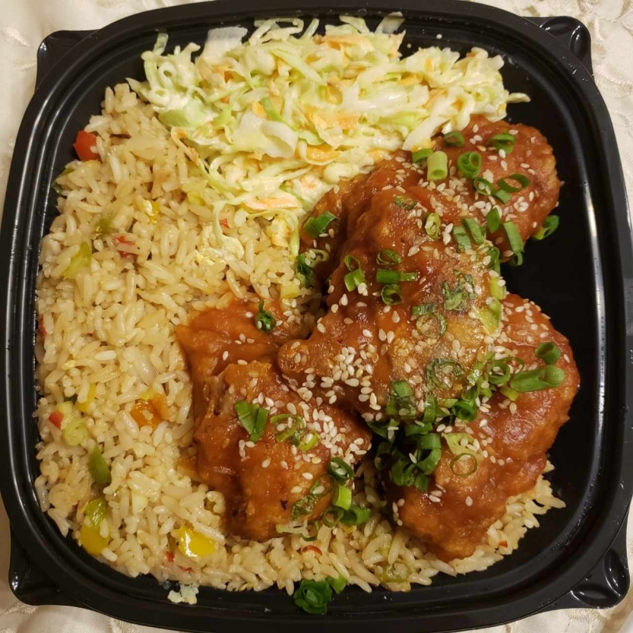 HONEY CHICKEN WITH RICE