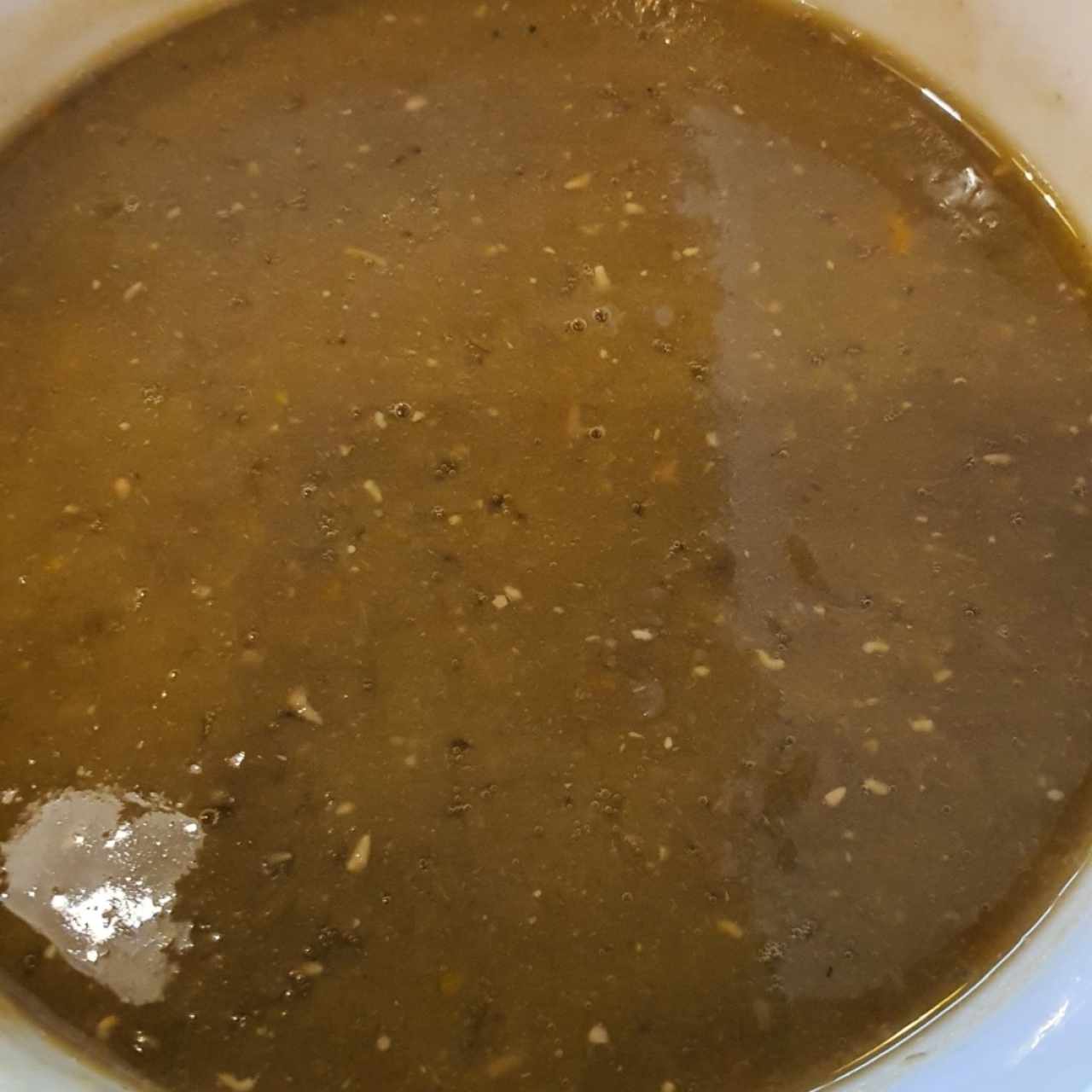 sopa de lentejas