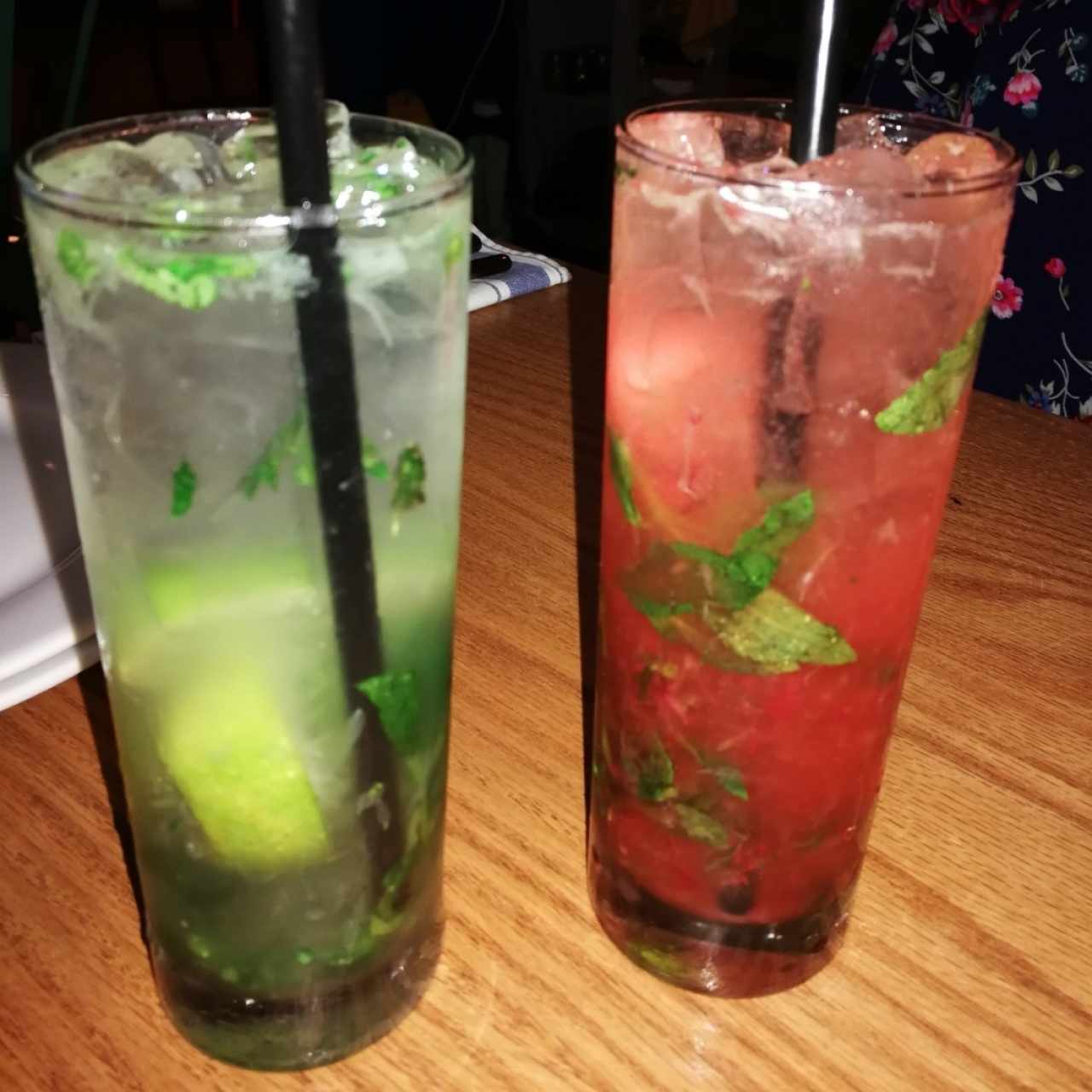 mojito limón y el nuevo mojito de fresa