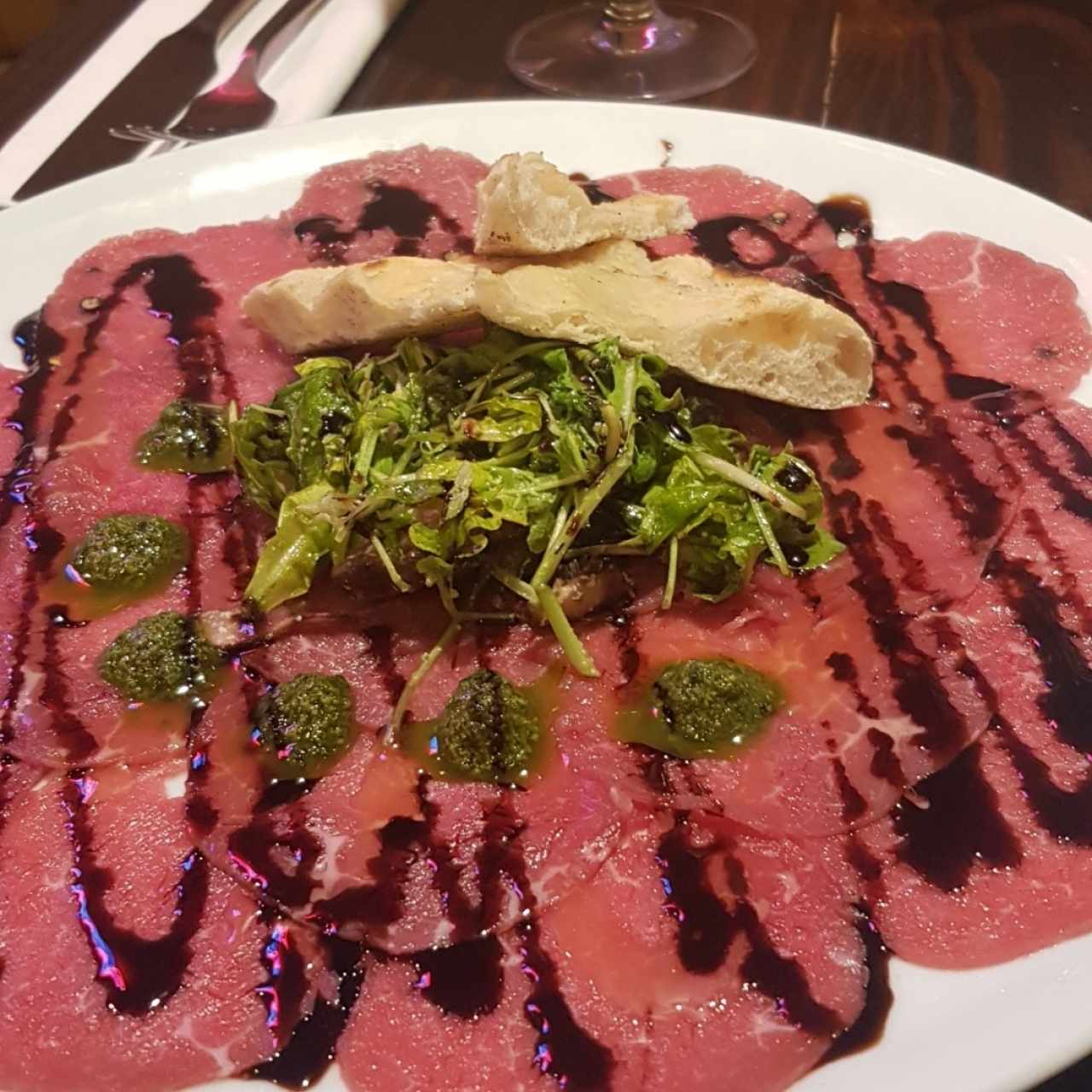 carpaccio de res