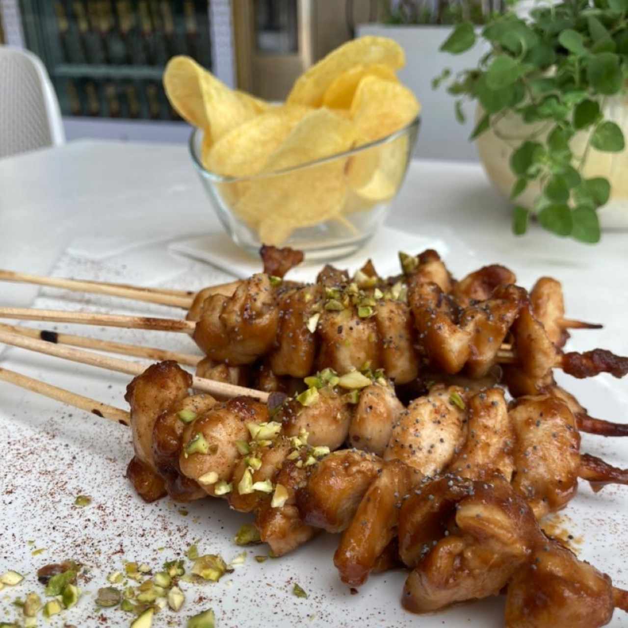 Platos fuertes - Pollo satay