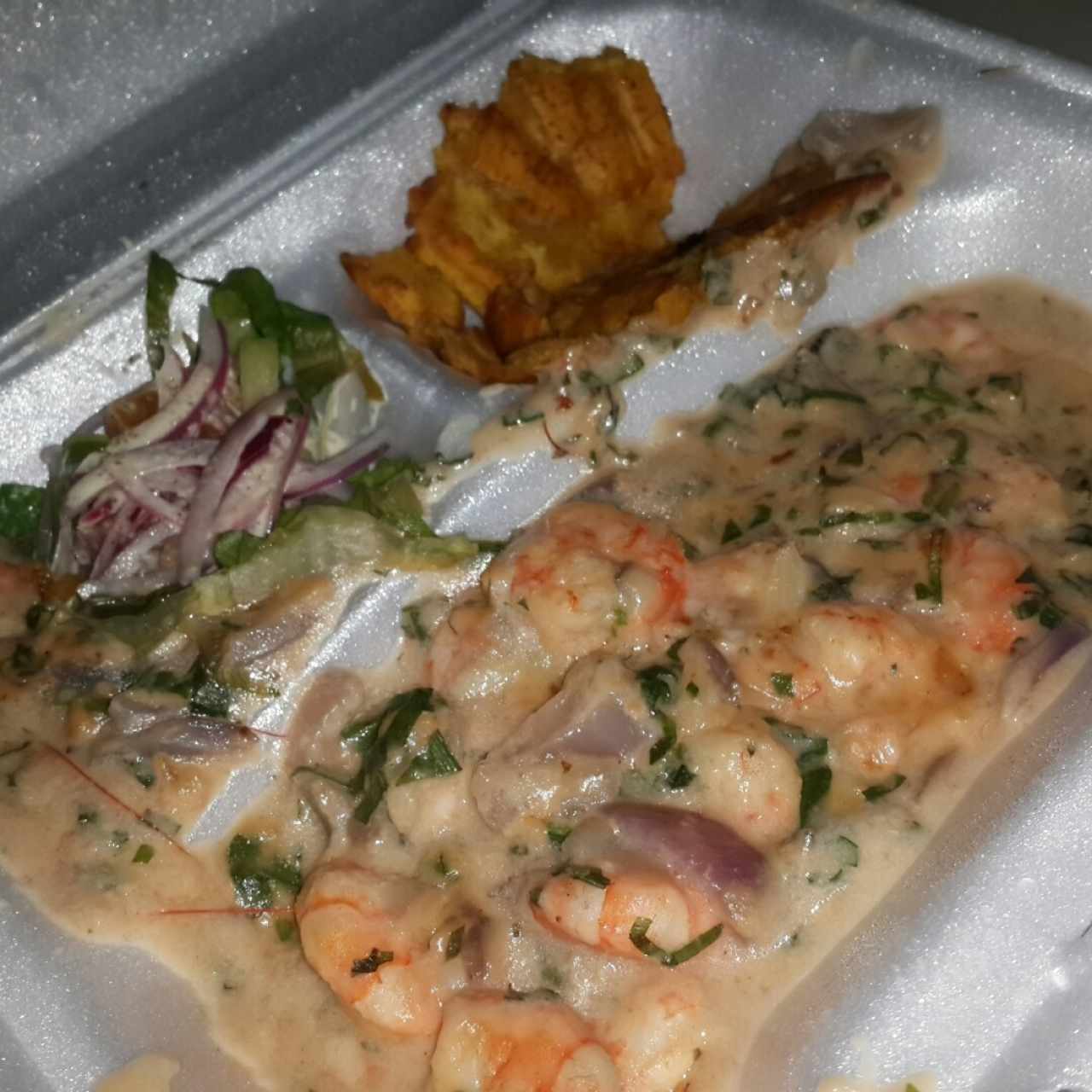 camarones en salsa a la cevicheria