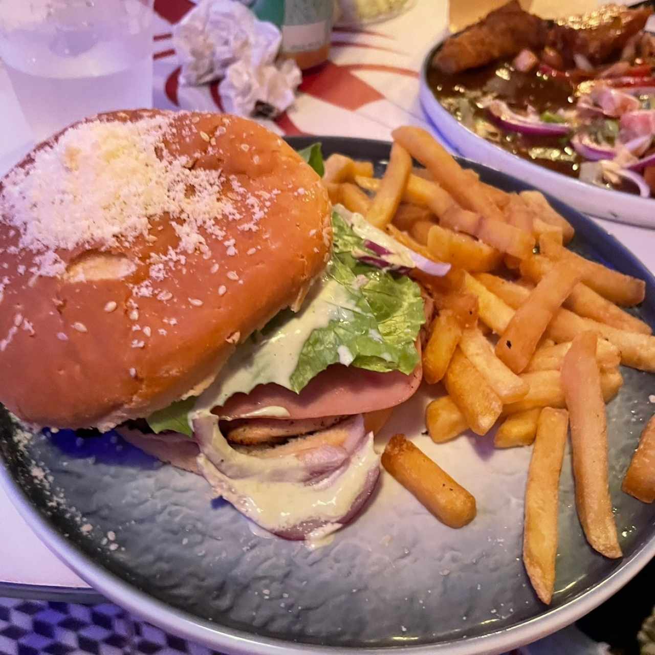 hamburguesa de pollo