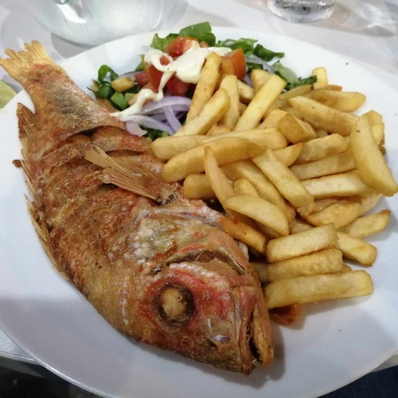 Pargo frito