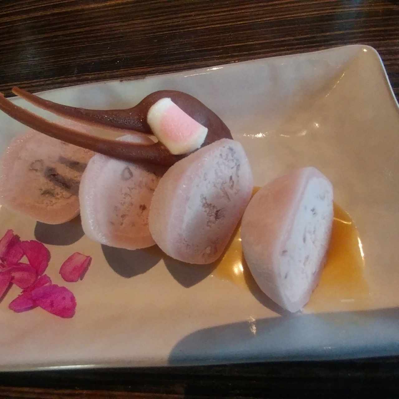 mochi con frijol dulce