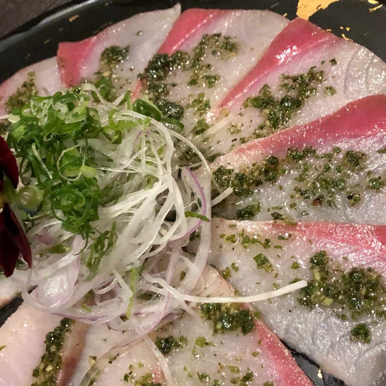 Hamachi carpaccio