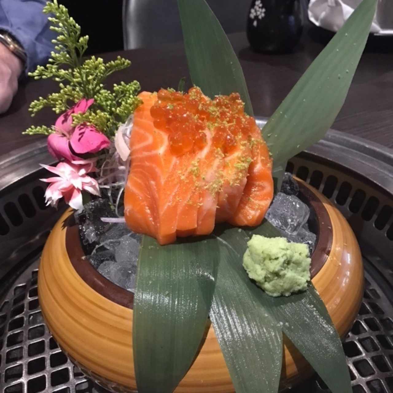 salmon sashimi