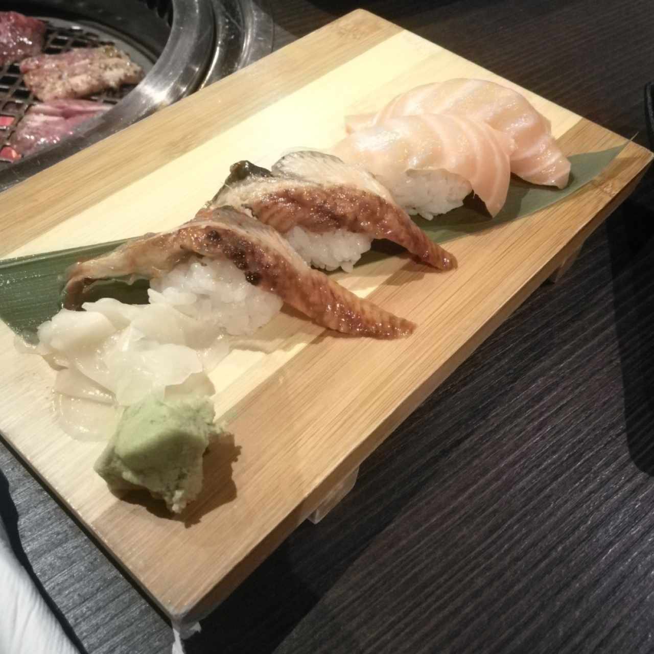 sake nigiri y unagi nigiri