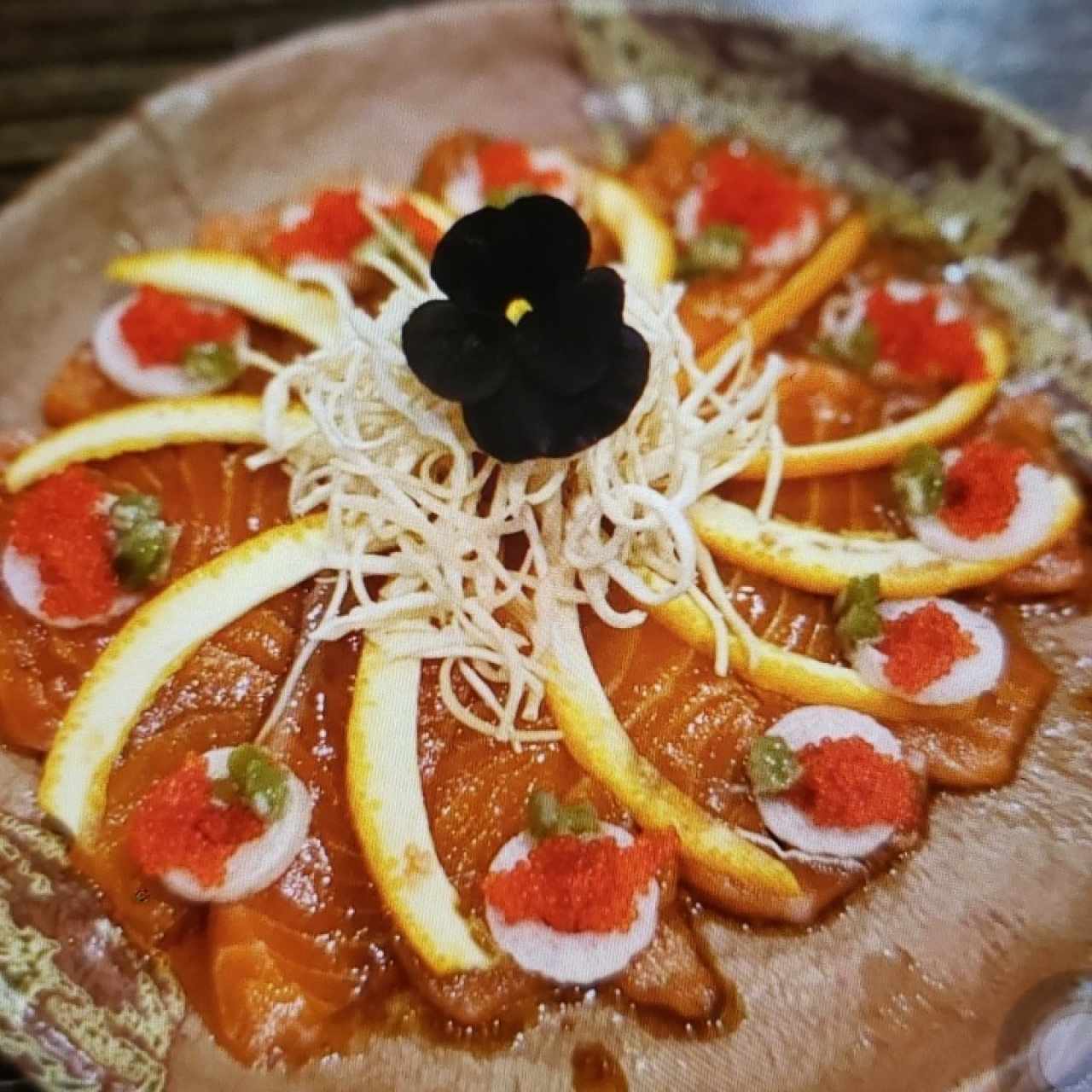 carpaccio de salmón 