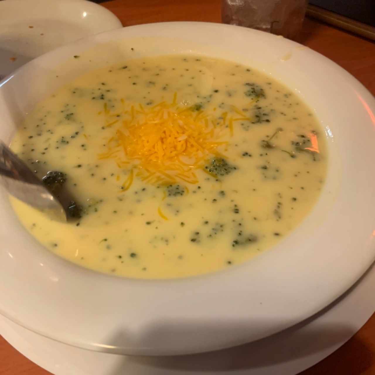 Sopa de brocoli con queso