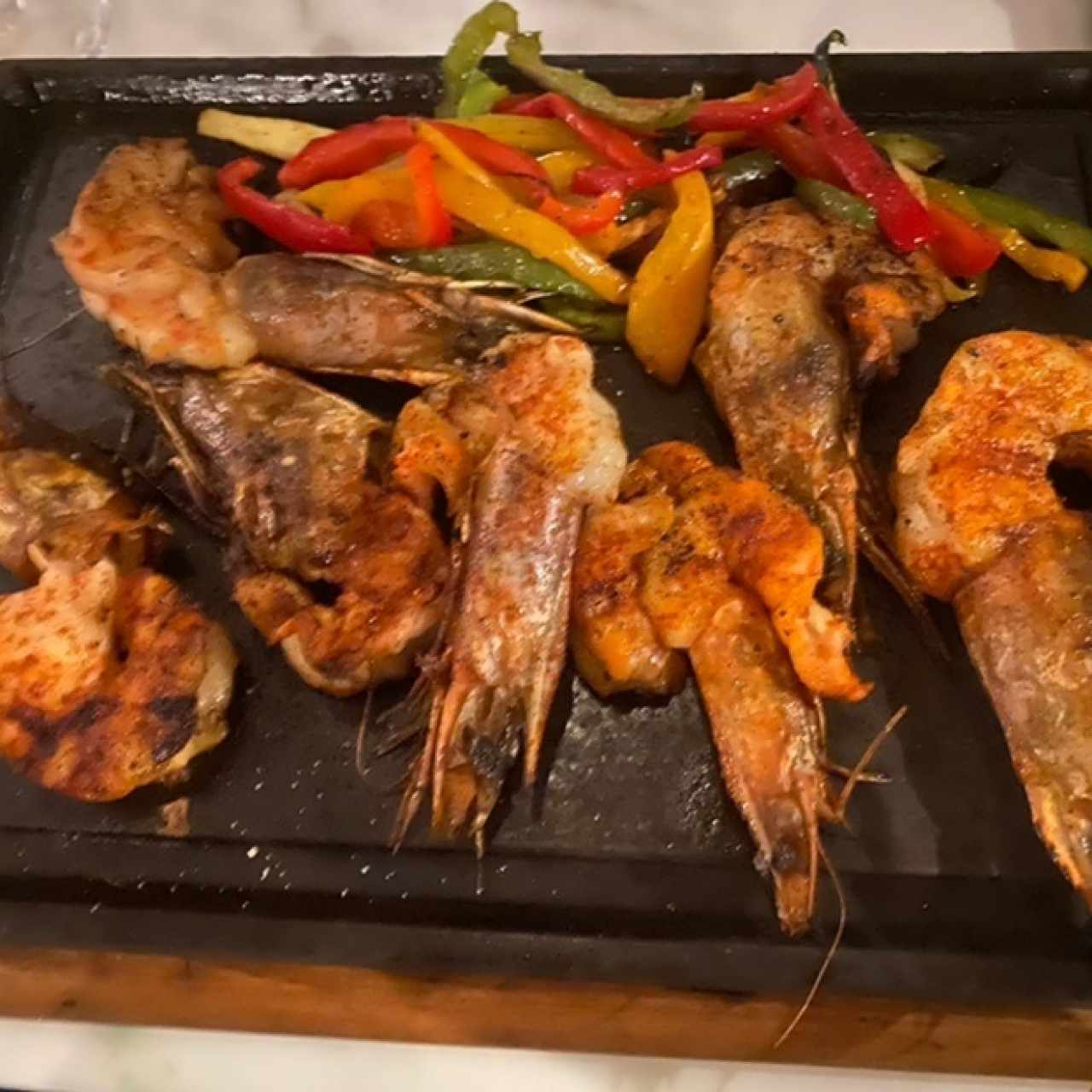 Langostinos a la brasa