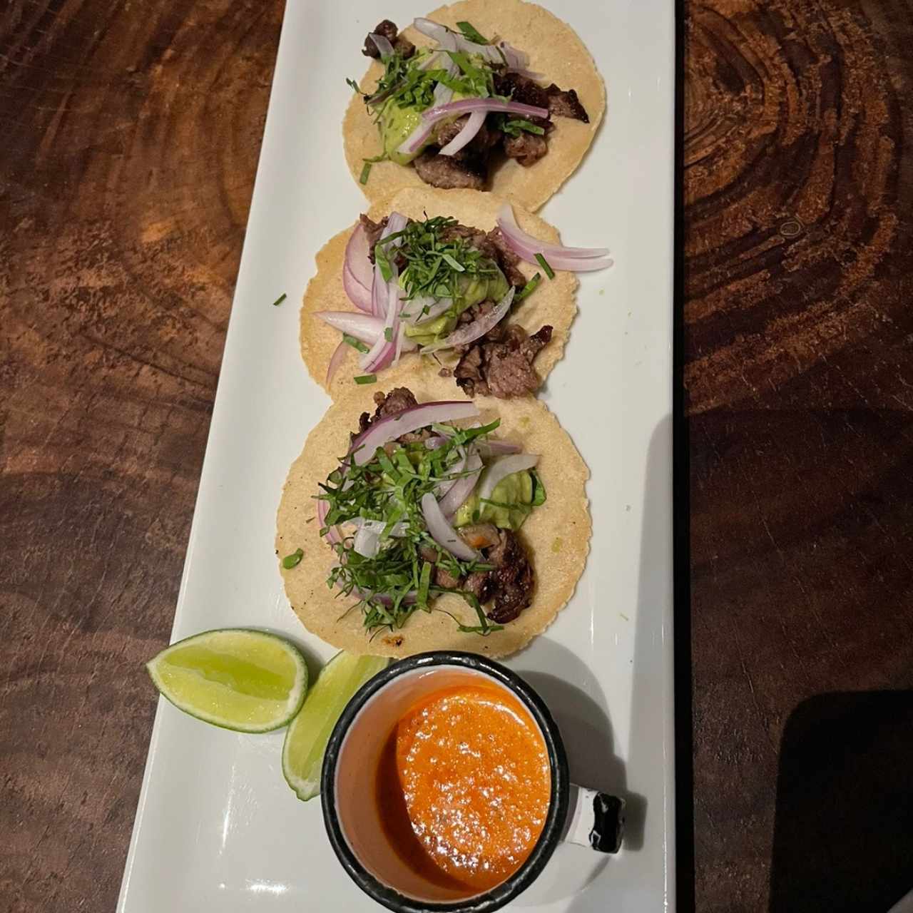 TACOS DE RIB EYE