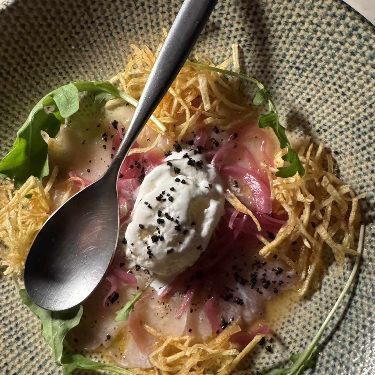 Entradas - Tiradito de Corvina (mar y tierra)