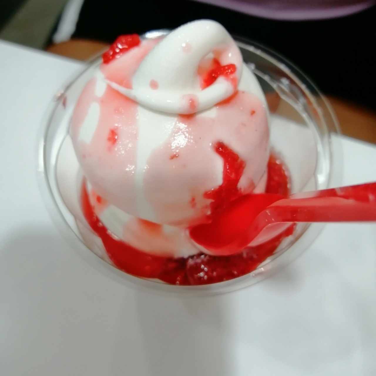 Sundae de fresa