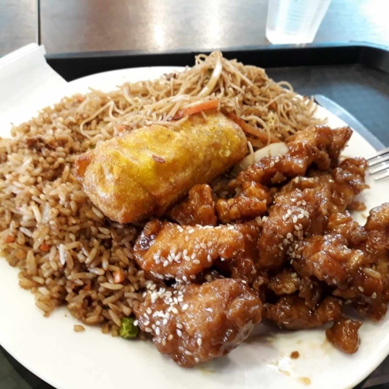 Arroz Frito - Fideos - Pollo Agridulce - Rollo de Primavera