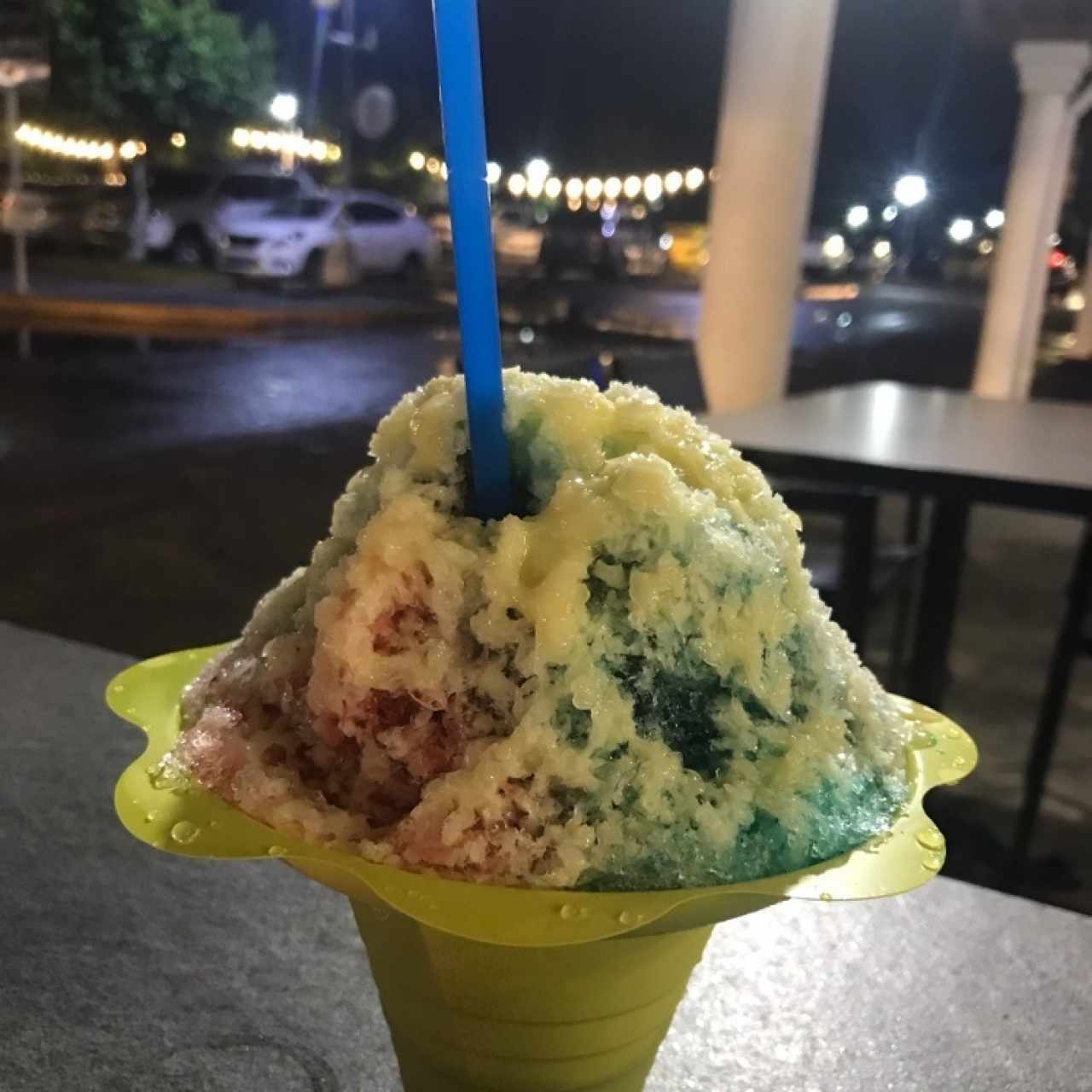 raspado sandía-azul pacífico-cereza