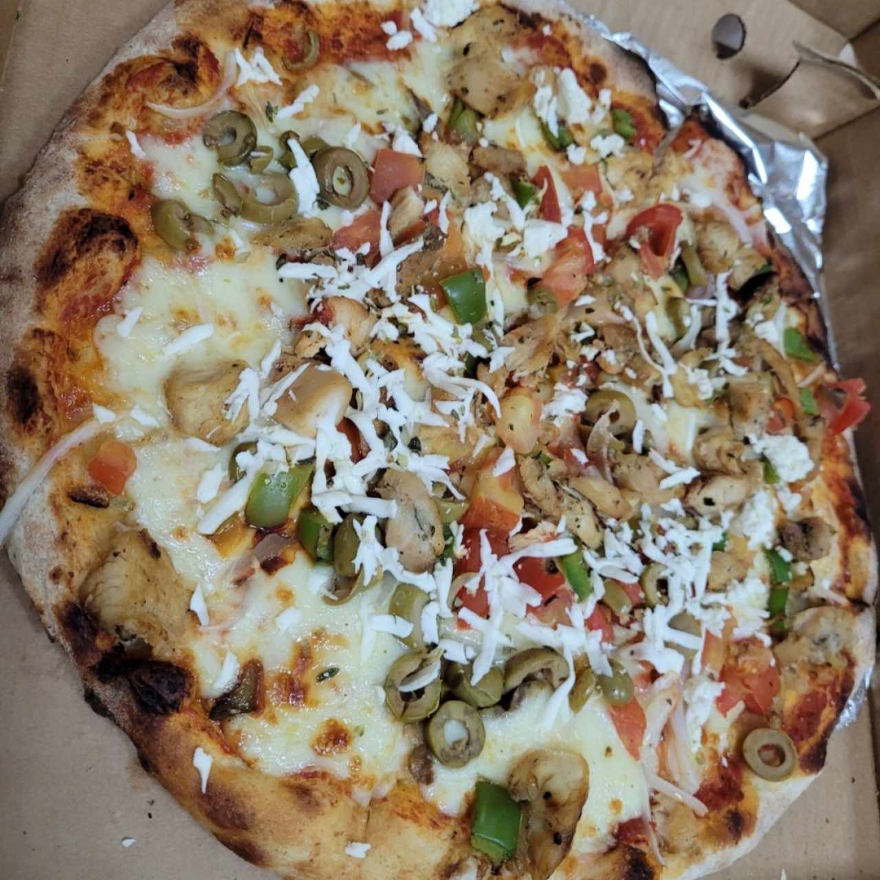 pizza de pollo