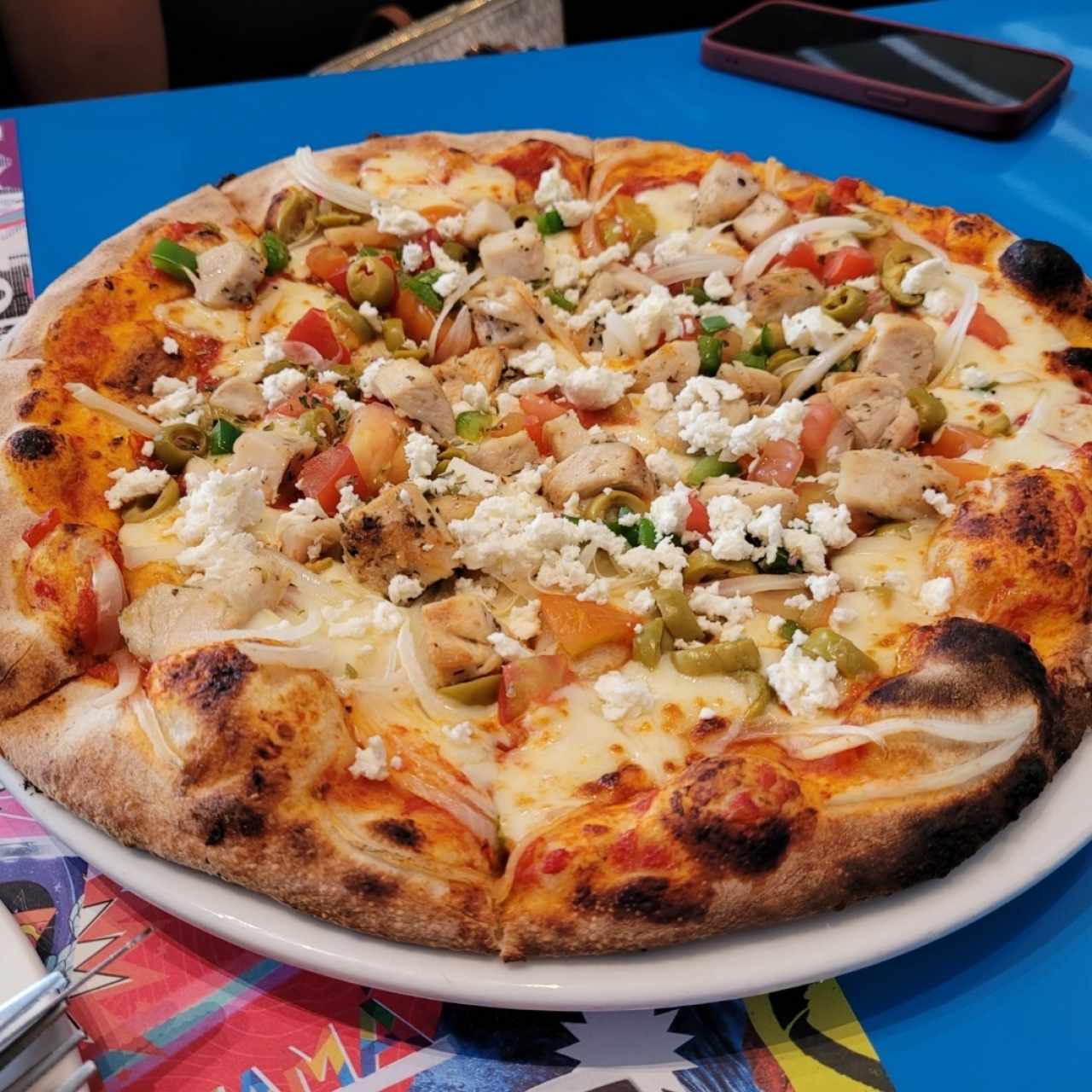 piizza de pollo