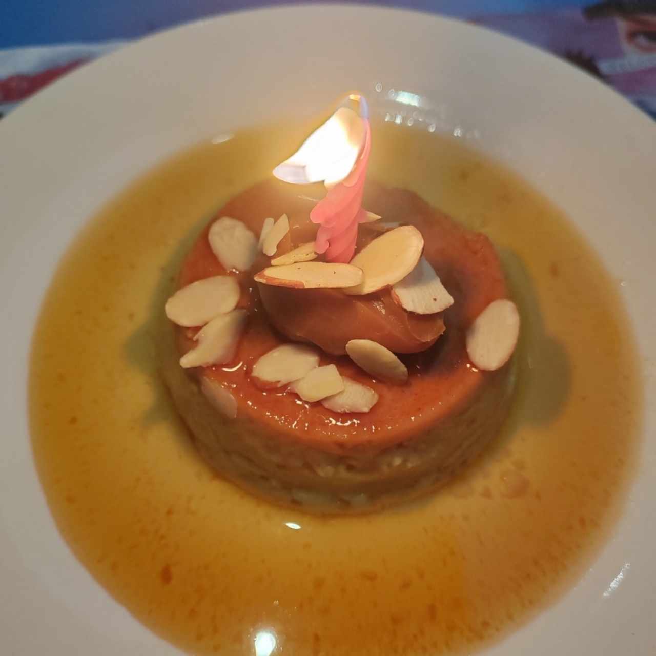 Flan casero con dulce de leche