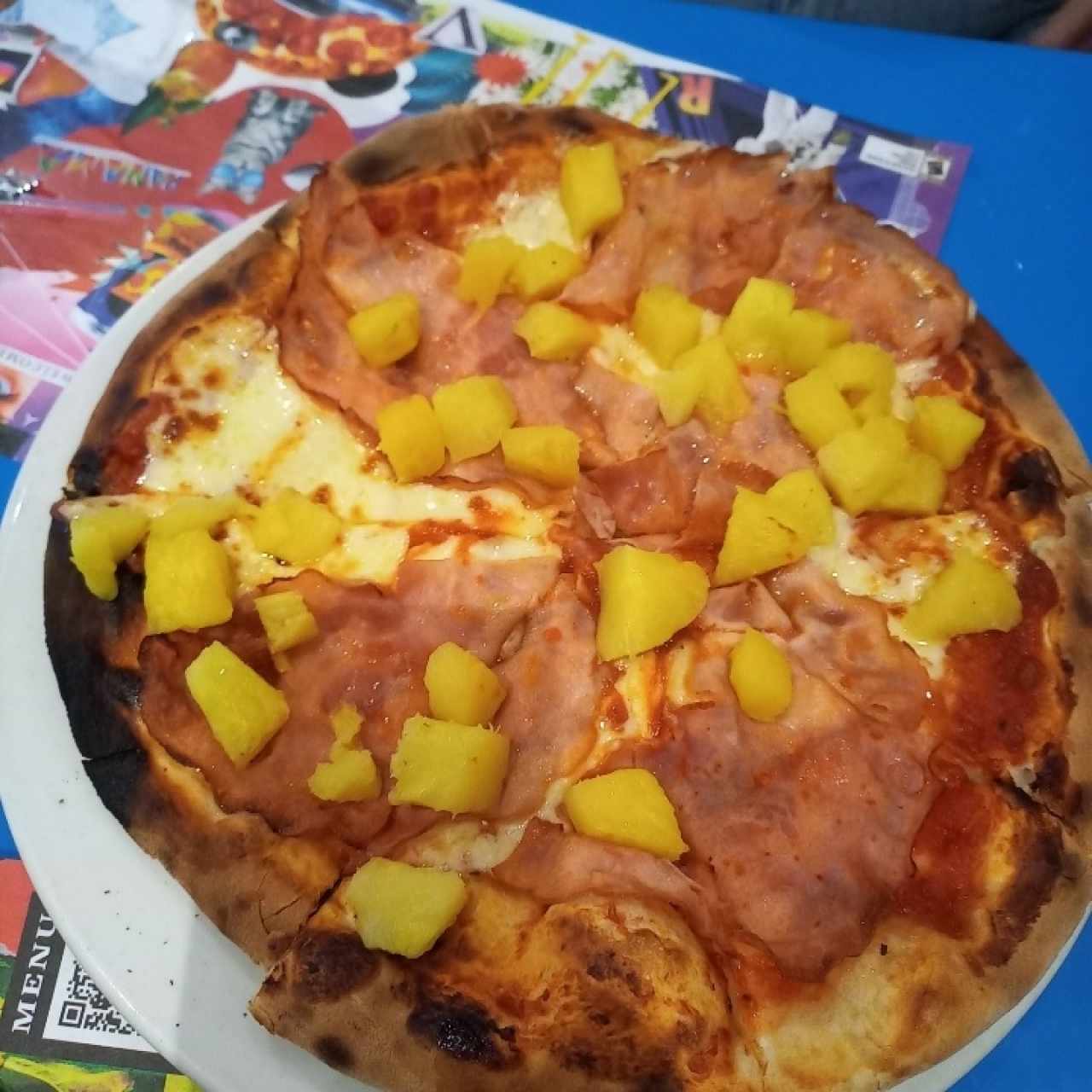 pizza con piña