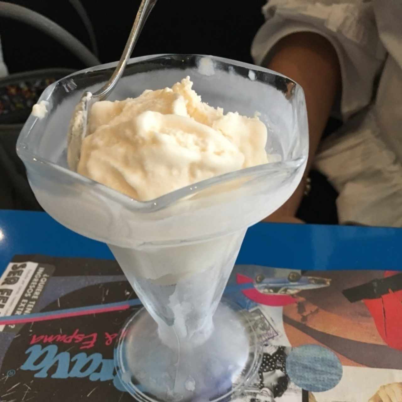 Helado de vainilla