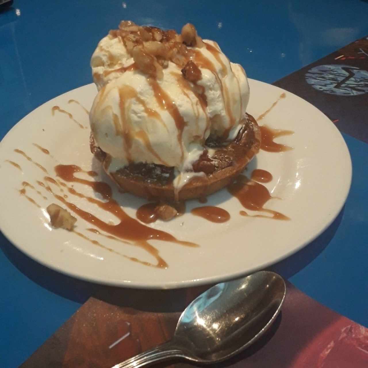 pecan pie con helado