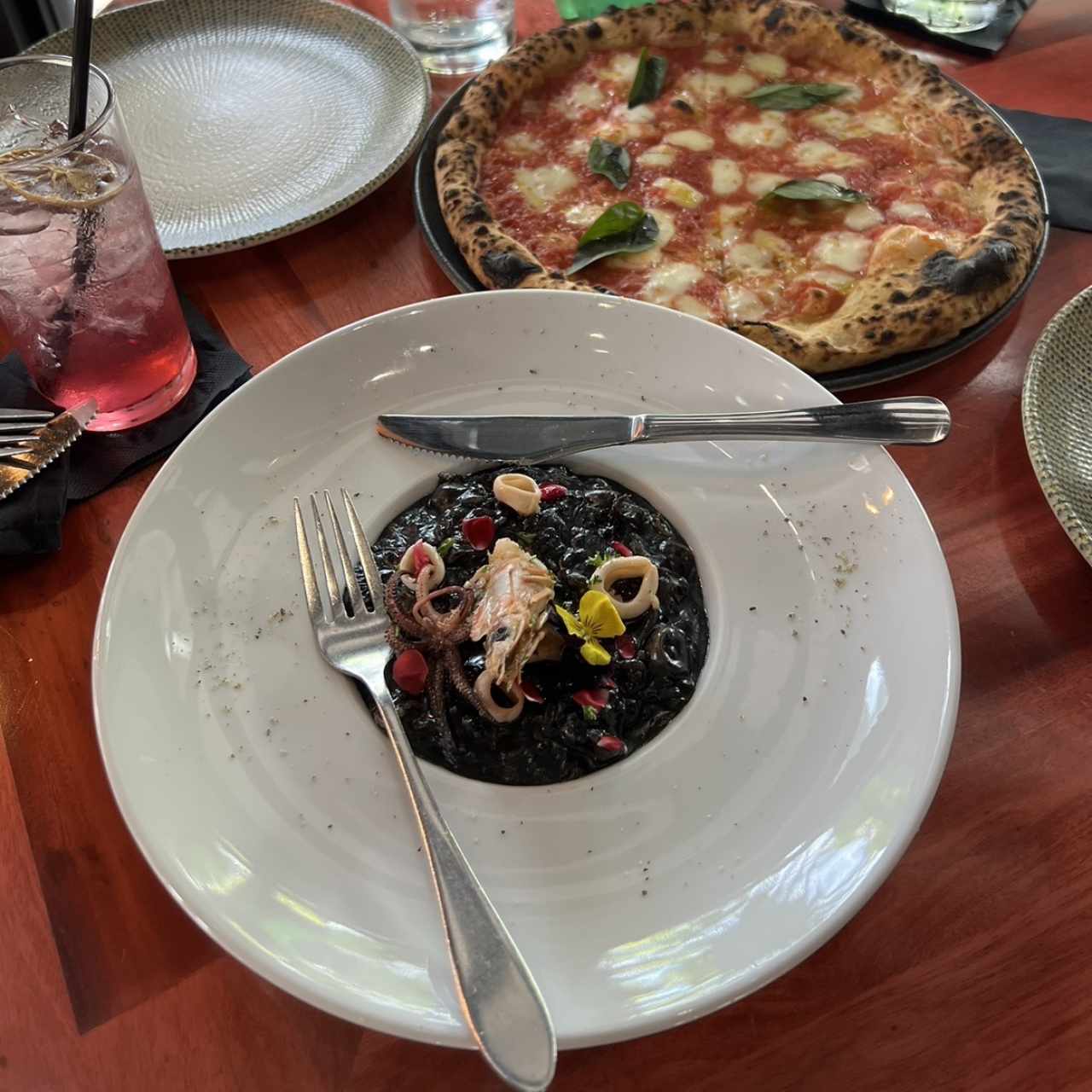 Squid ink Risotto