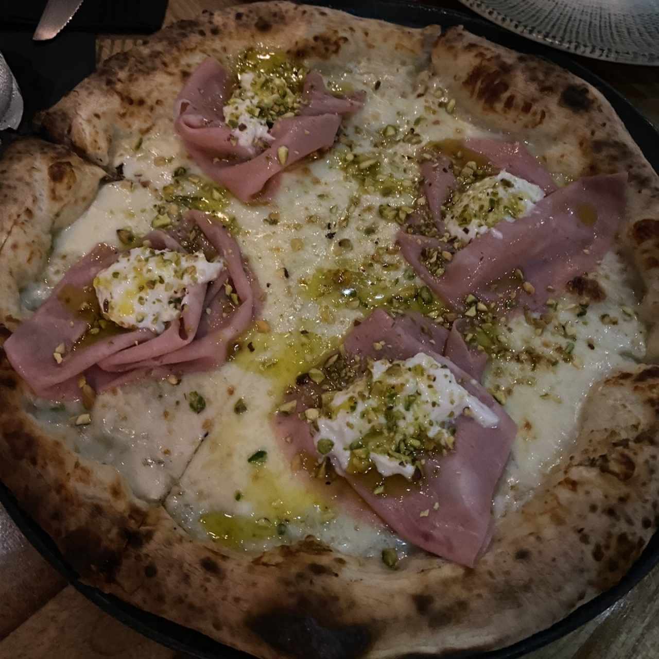 Pizza de pistacho