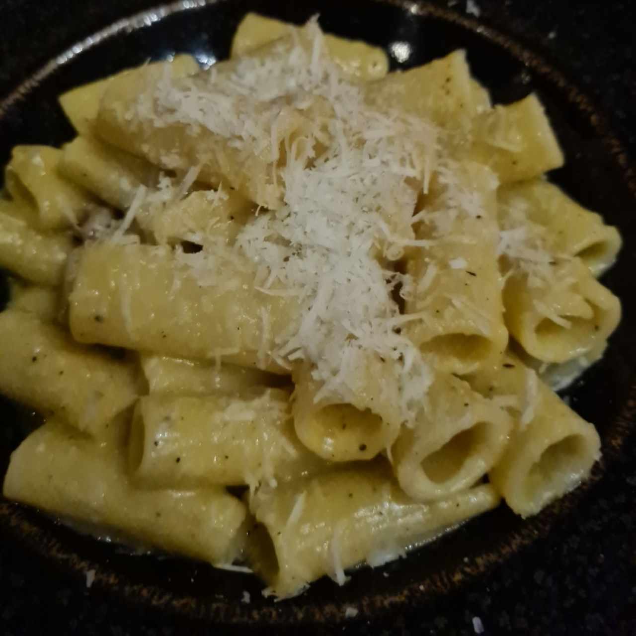 rigatoni a la carbonara