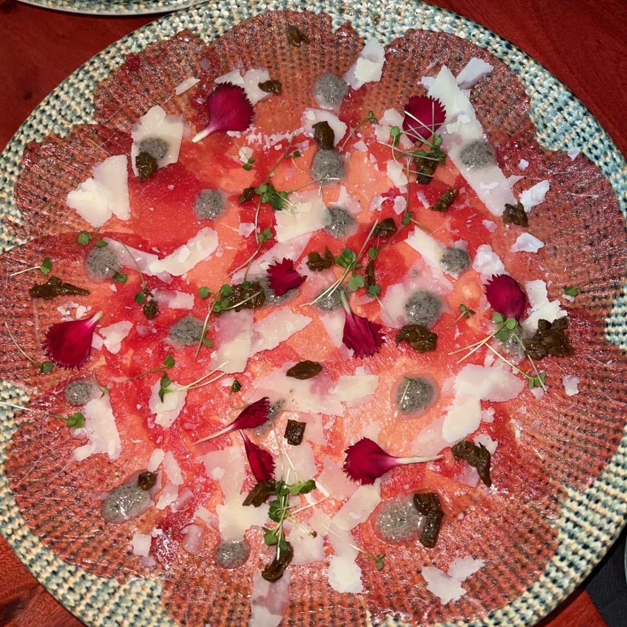 Antipasti - Carpaccio al Tartufo