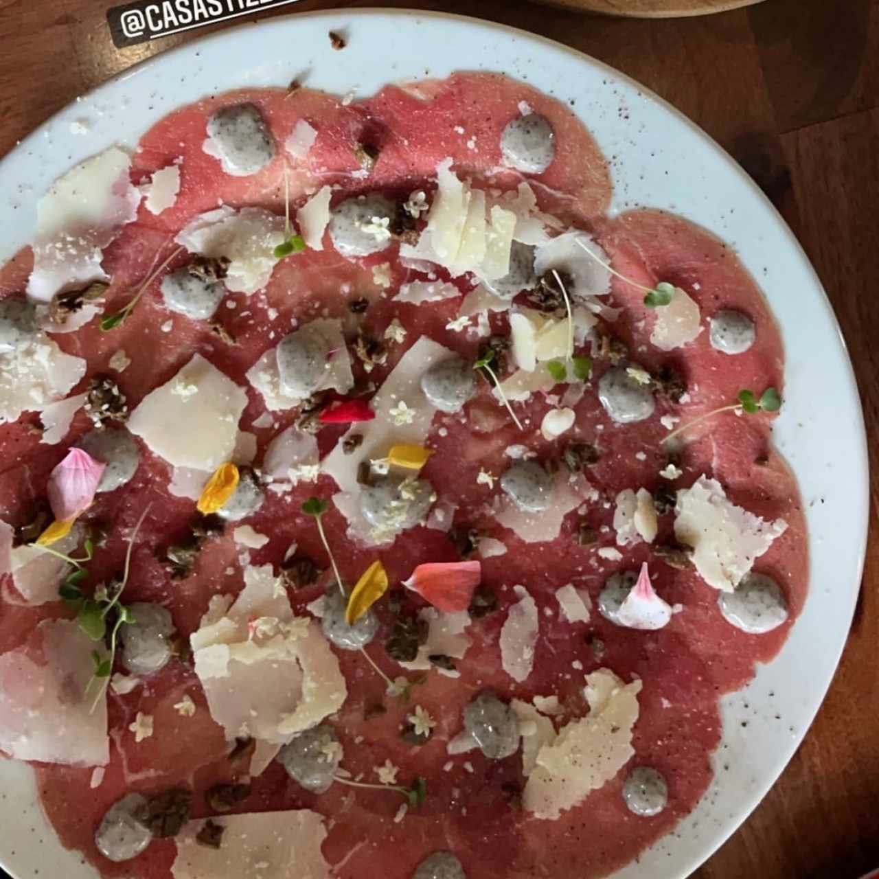 Antipasti - Carpaccio di Cernia