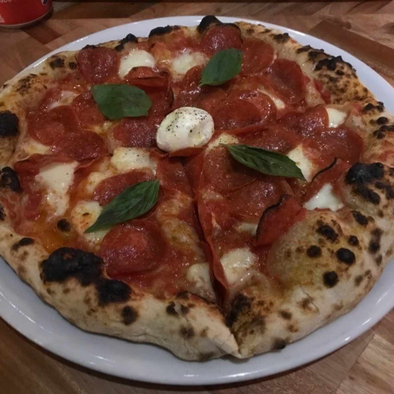 Pizza Marguerita con extra de pepperoni