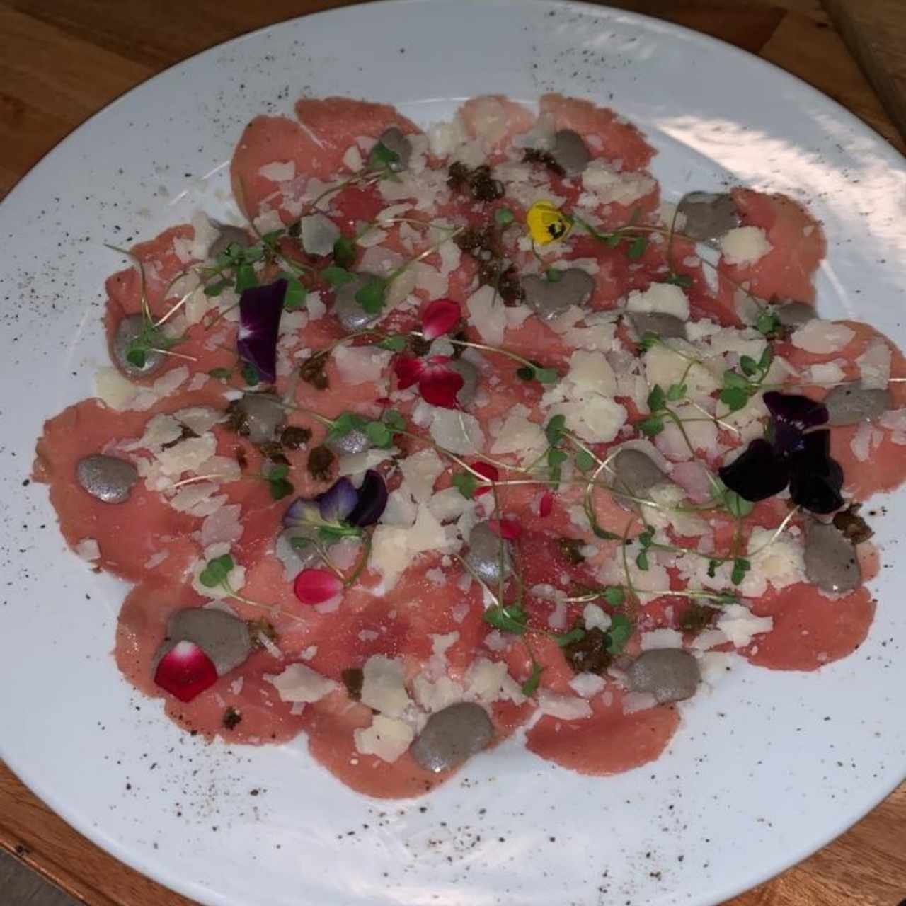 carpaccio de res