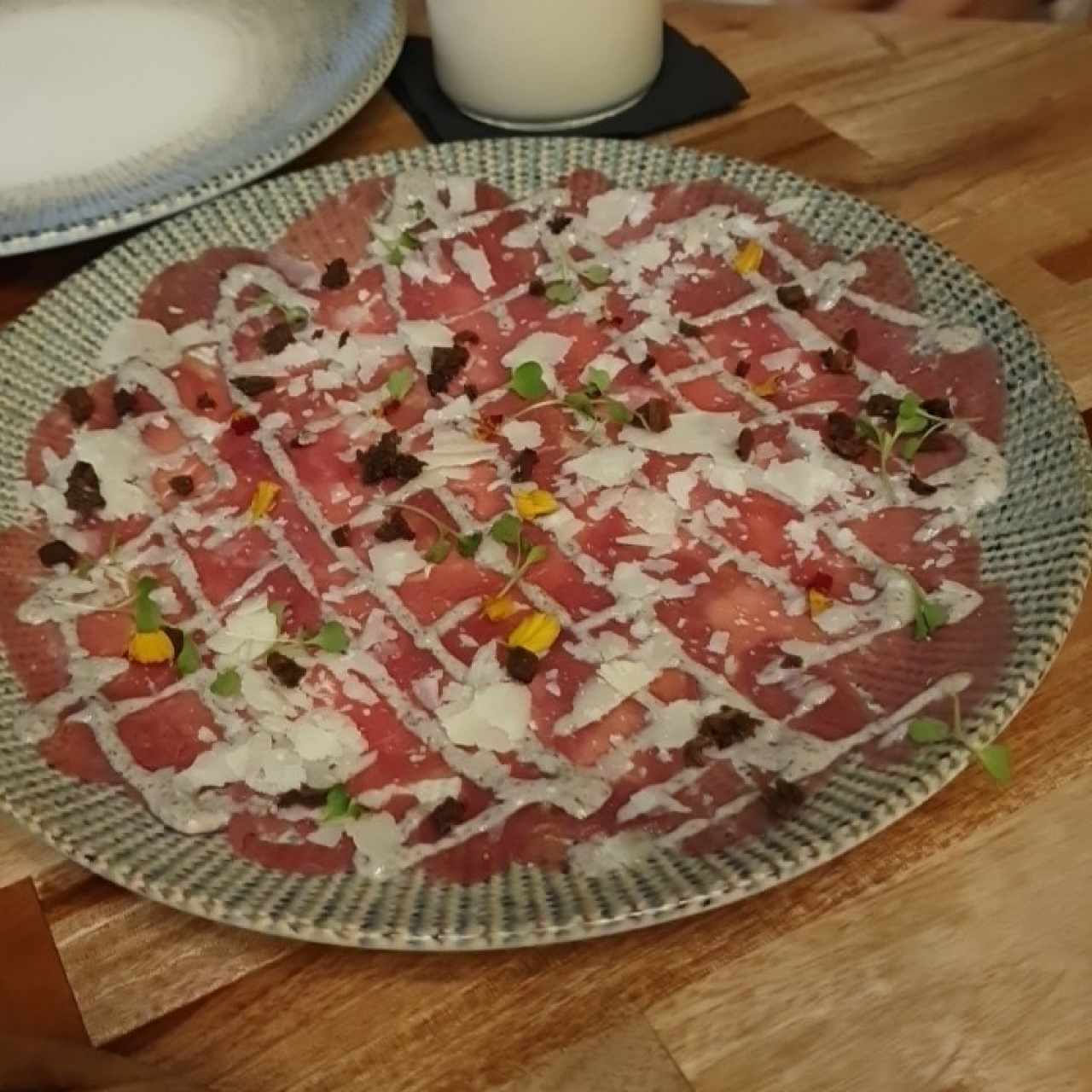 Antipasti - Carpaccio al Tartufo