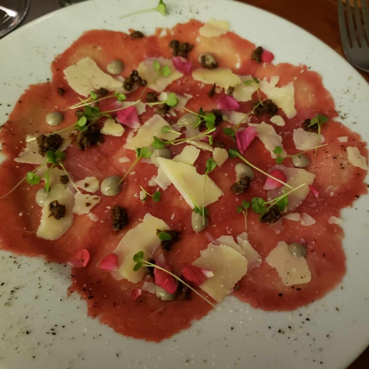 carpaccio de res