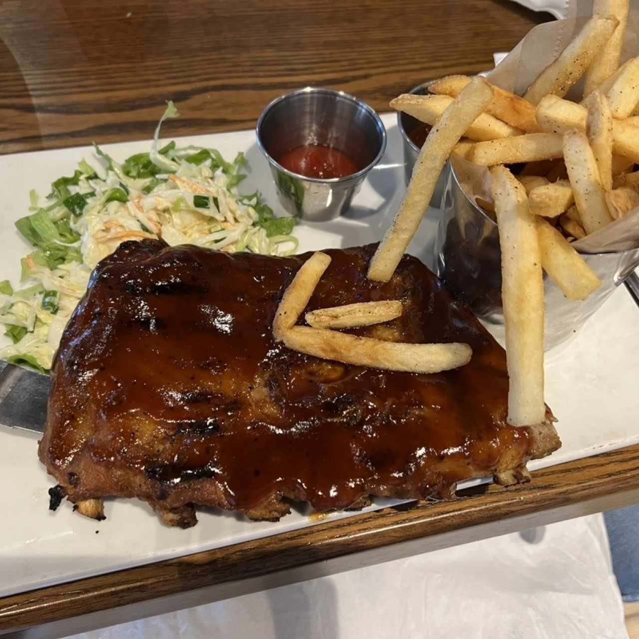 Barbecue pork ribs