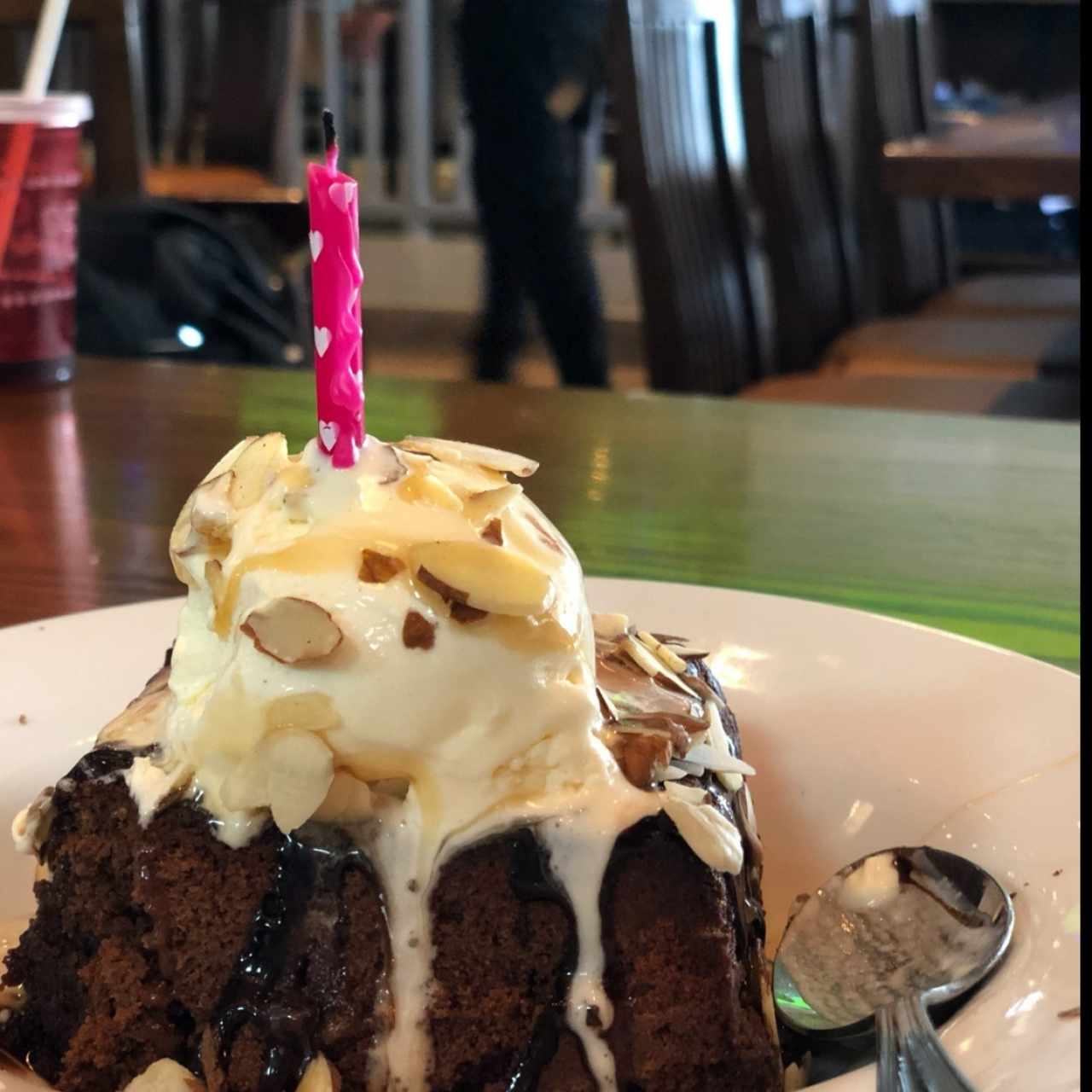 brownie de cumpleaños