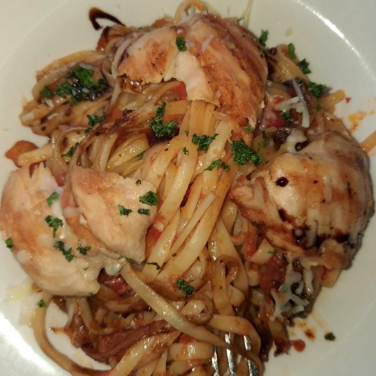 Brusheta chicken pasta