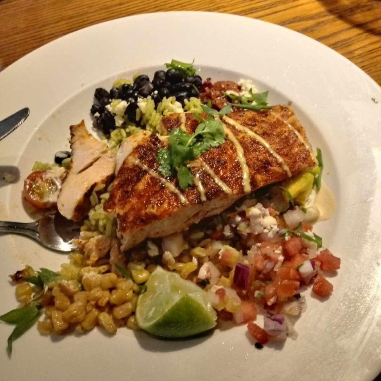 Grill Salmon Mexi bowl