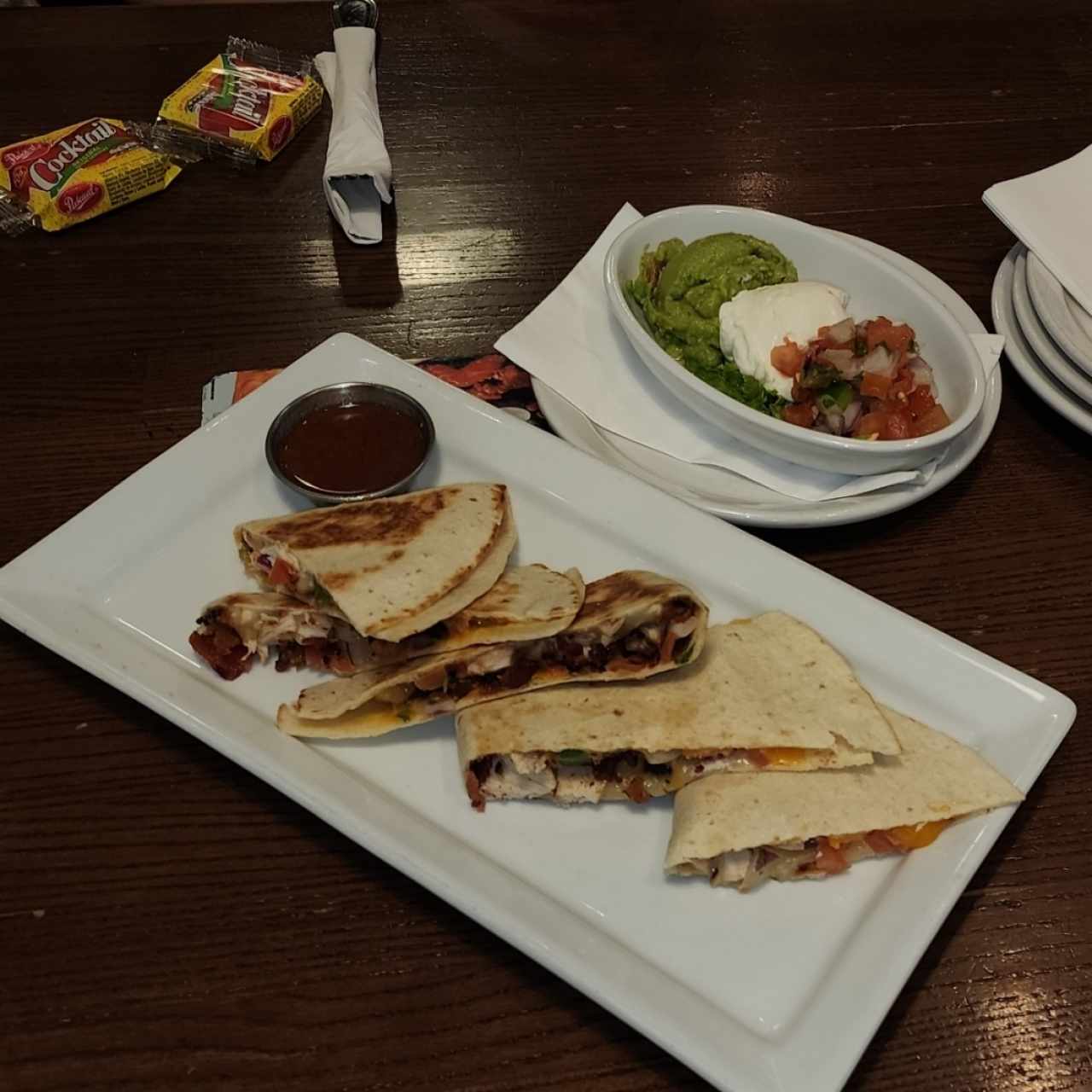 Appetizers - GRILLED CHICKEN QUESADILLAS