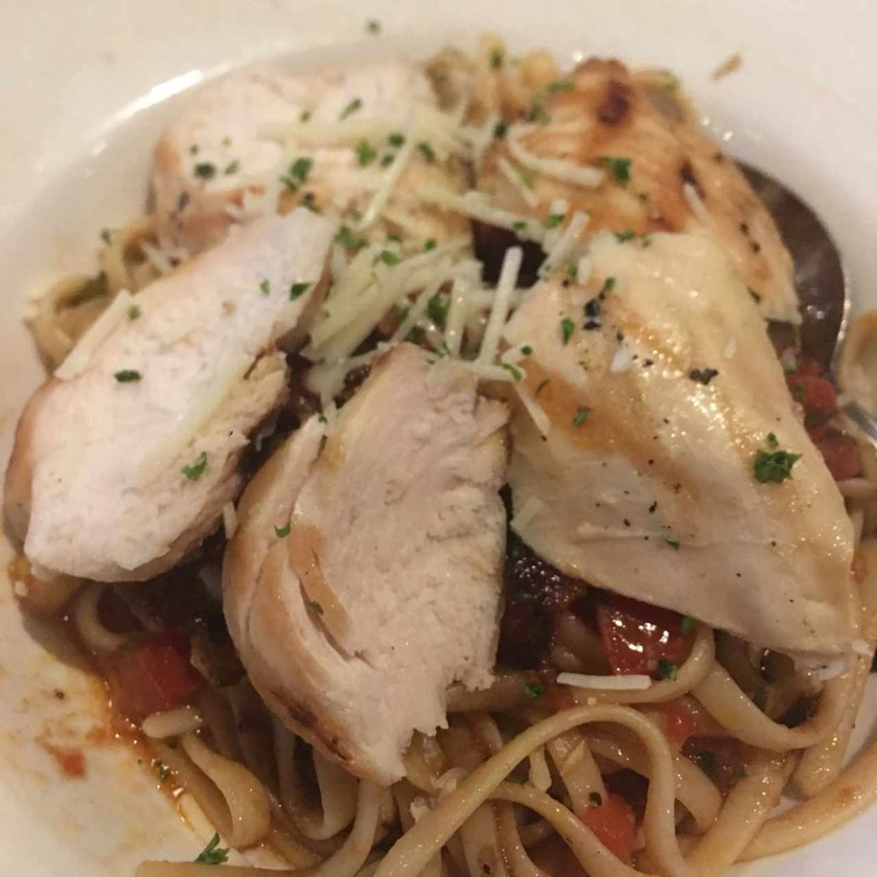 Pasta balsamica con pollo 